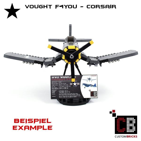 CUSTOM WW2 Warplane - Standfuss + Sticker aus LEGO® Steinen